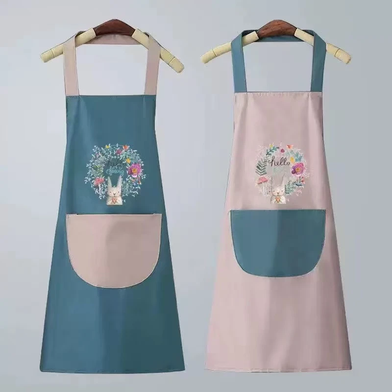 【拍一发二】防水防油围裙女时尚家用厨房做饭洋气网红围腰防水围裙