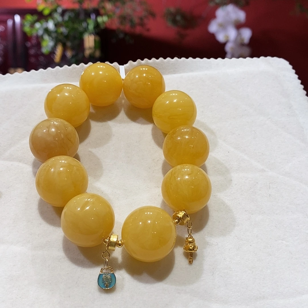 蜜蜡未镶嵌手串蜜蜡