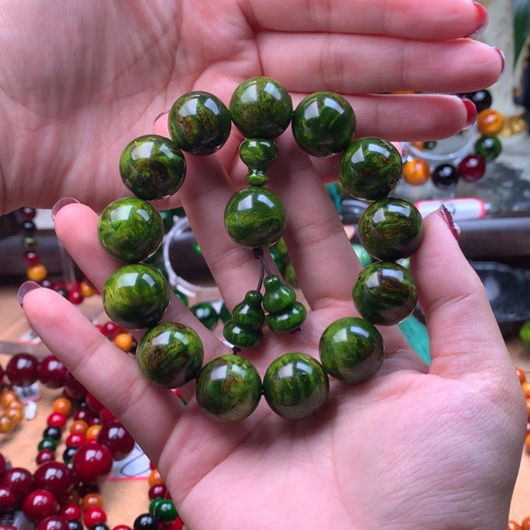 【闪购商品】松木（琥珀木）手串/手链1.8水墨丹青