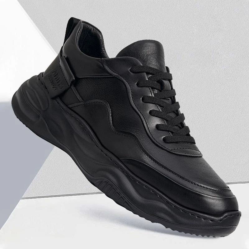 路易圣戈希男鞋休闲运动鞋子男士韩版百搭厚底防滑老爹潮鞋时尚