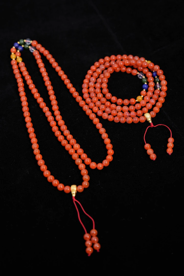 【元宝珠宝】6+南红青金石金木水火土项链多样性发一件JNH8011910