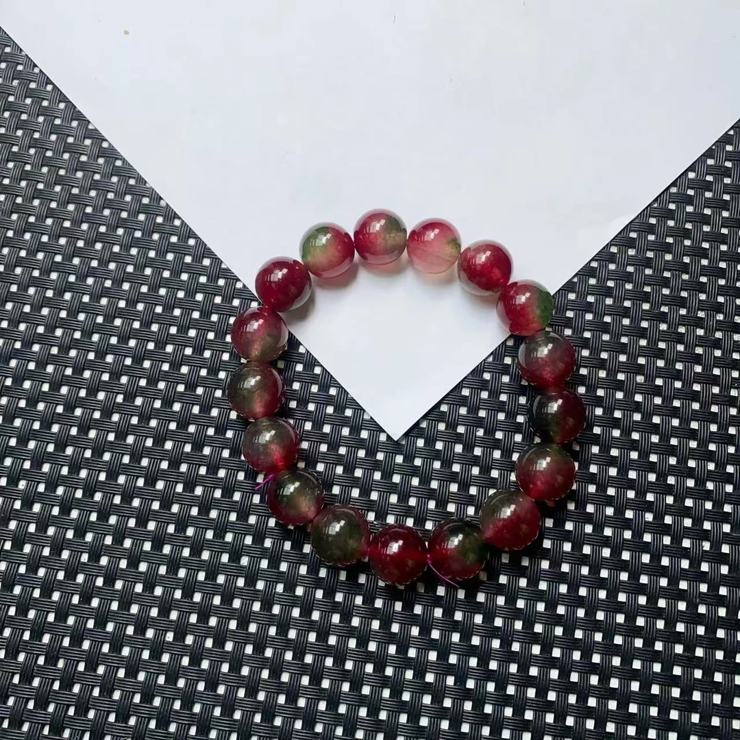 [石矿]A777透红绿手链12M