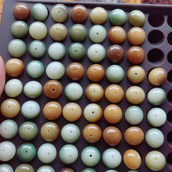手串白玉菩提瑕疵14-11多宝算盘77颗