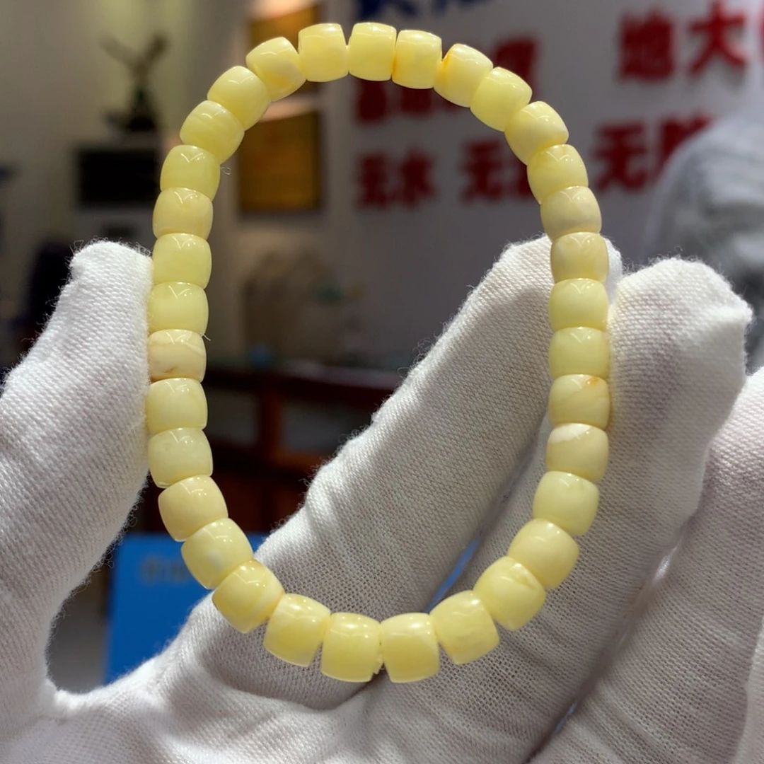 琥珀手串未镶嵌单圈