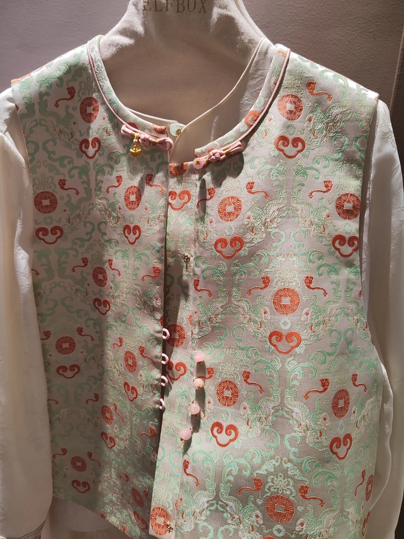 《大貔貅》时尚新中式显瘦中国风重工马甲3901