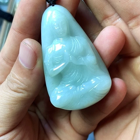 颈饰未镶嵌翡翠福豆豆珠宝翡翠颈饰