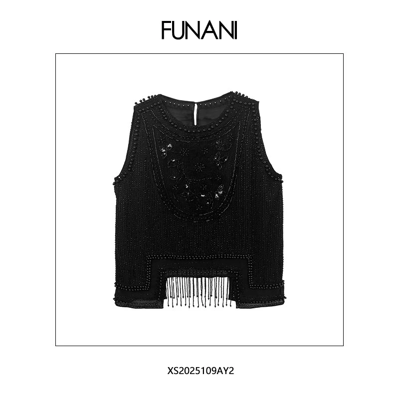【FUNANI】 轻奢法式高级感重工原创设计感  上衣XS2025109A