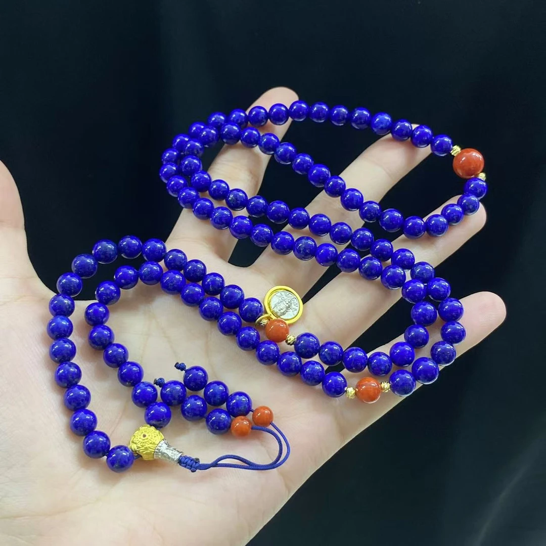 【小北好物】青金石DIY珠链 QL01X1245【多样性发一件】约6mm