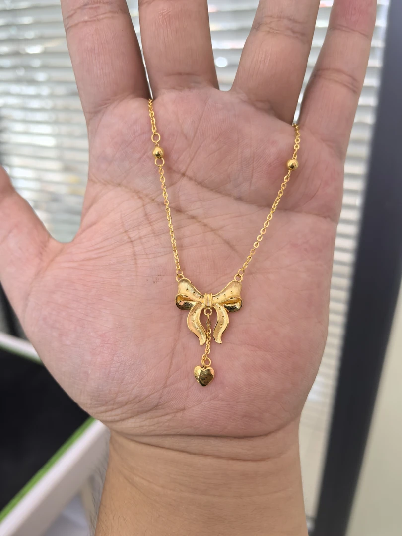 赛菲尔万足 足金999.9在逃公主套链