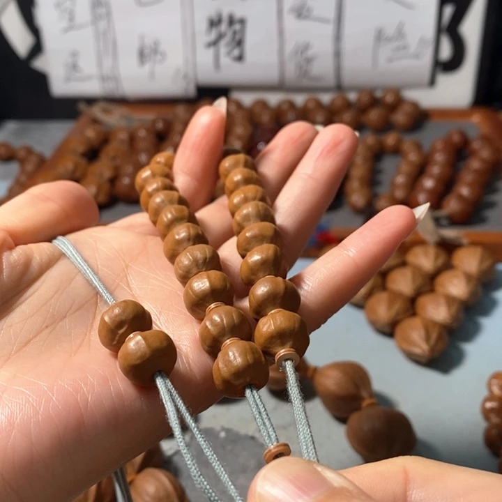 手串橄榄核0121精品蒜头小铁核20+2颗