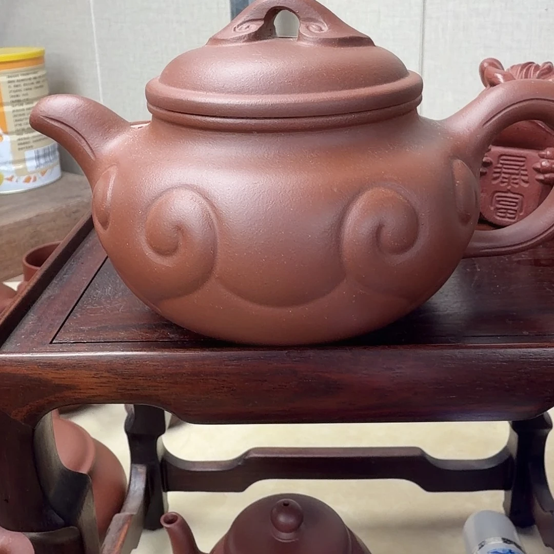 仿古如意壶330cc紫泥的