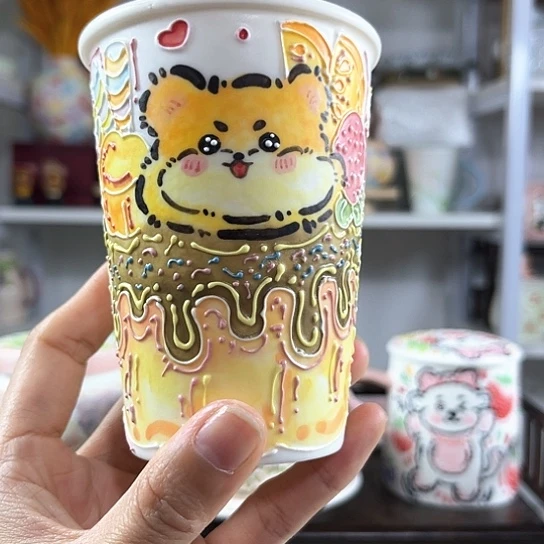 手绘高温釉下彩陶瓷