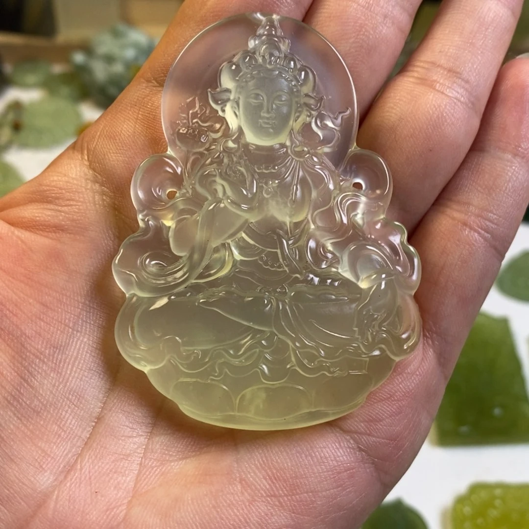 安***轩蛇纹石玉未镶嵌颈饰