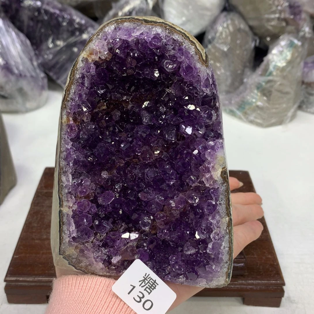 紫晶摆件未镶嵌水晶