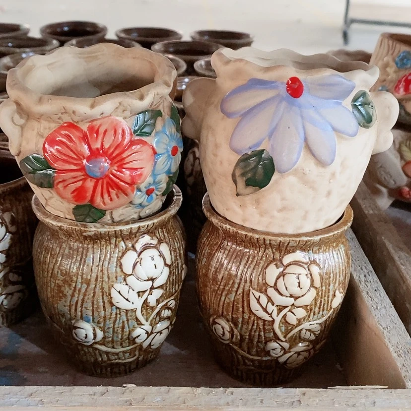 【闪购商品】红陶陶瓷花盆，多肉花盆