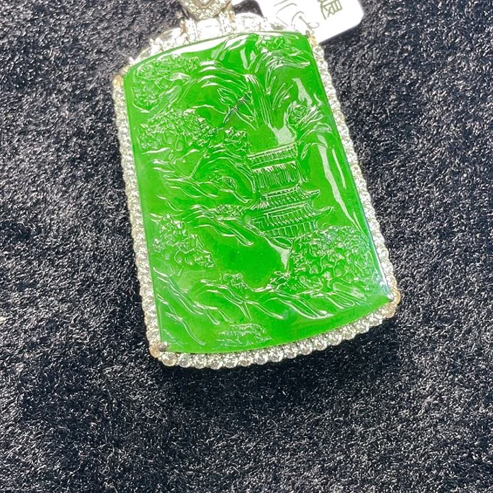 翡翠颈饰未镶嵌24，