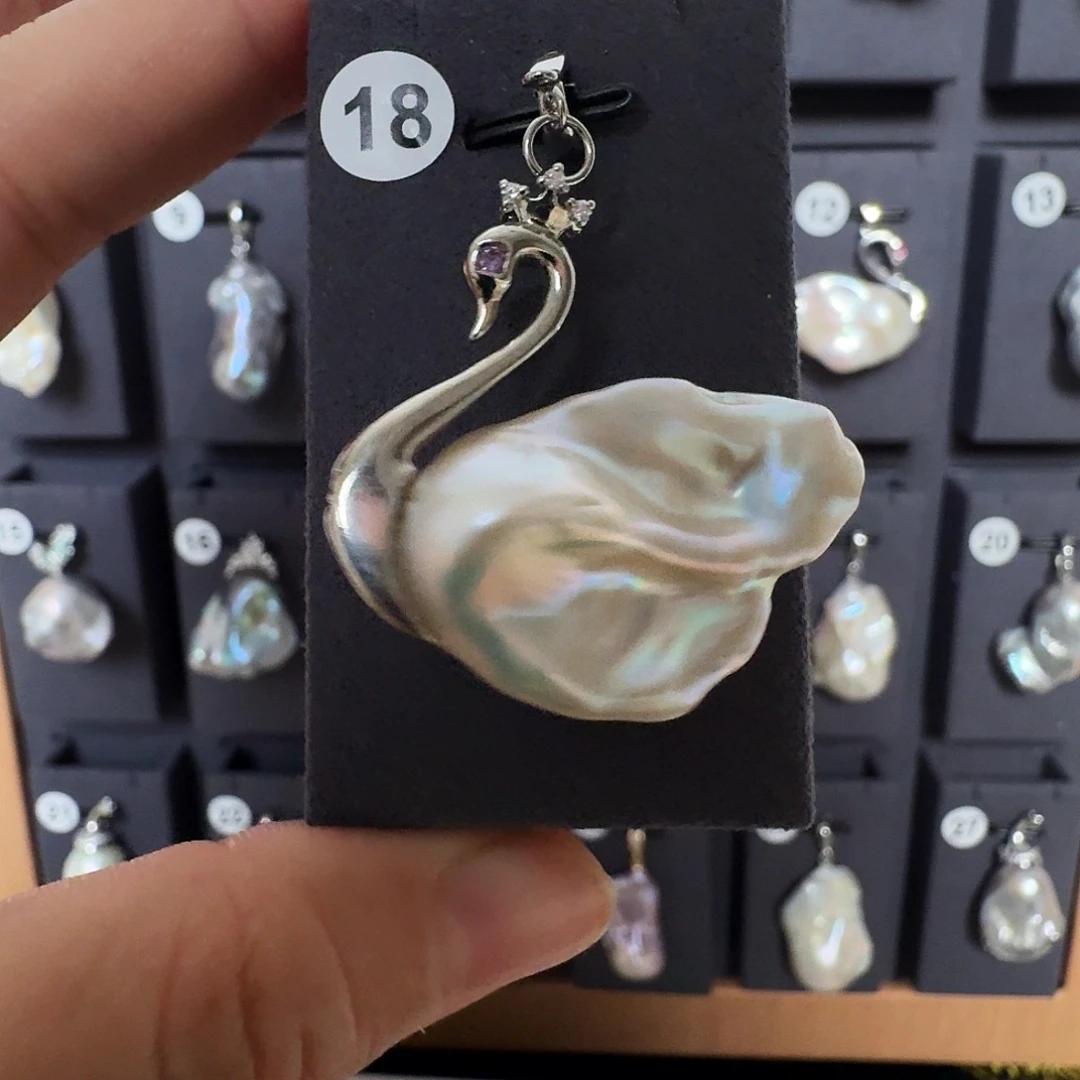 颈饰合金淡水珍珠