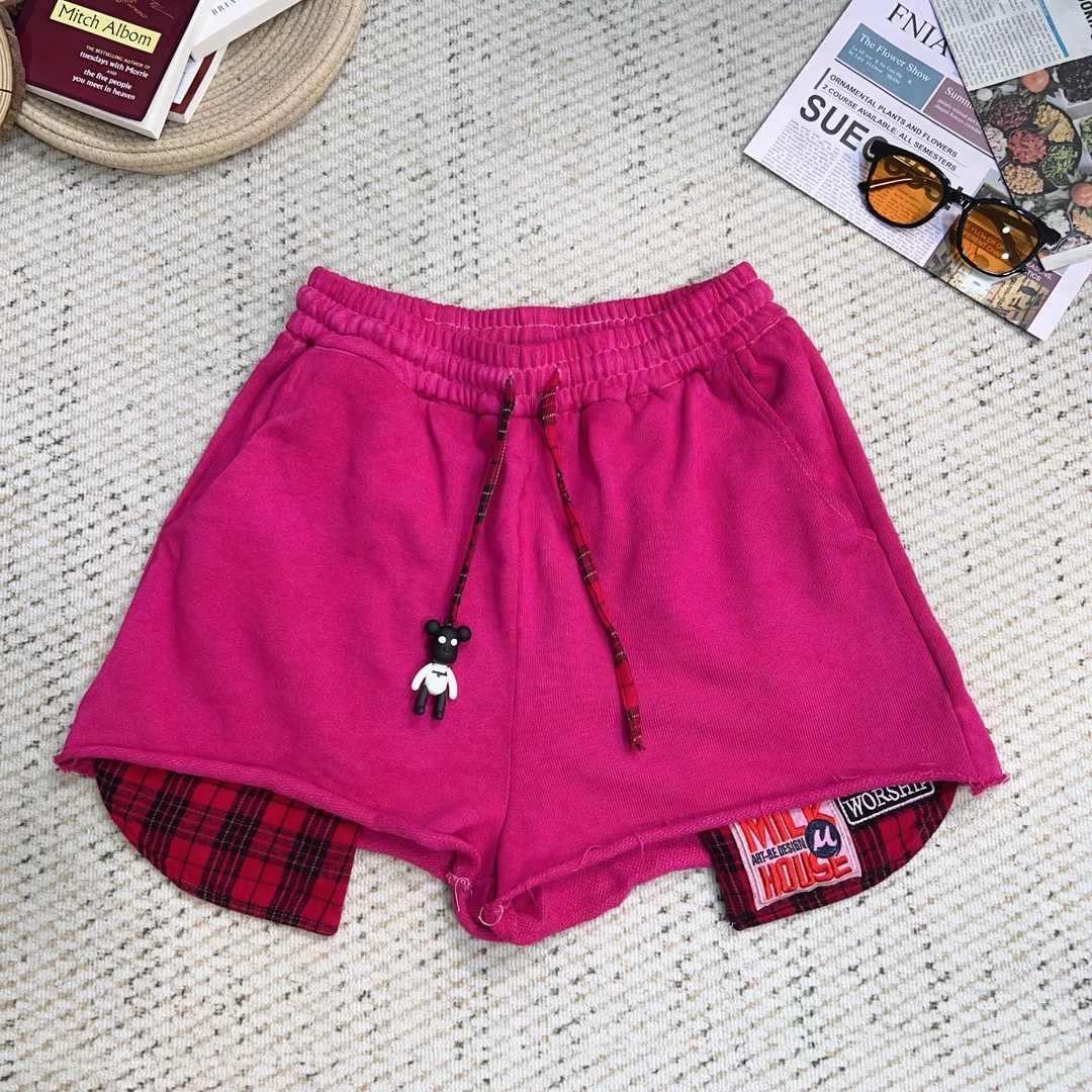 2025夏季新款时尚百搭休闲纯色短裤3682