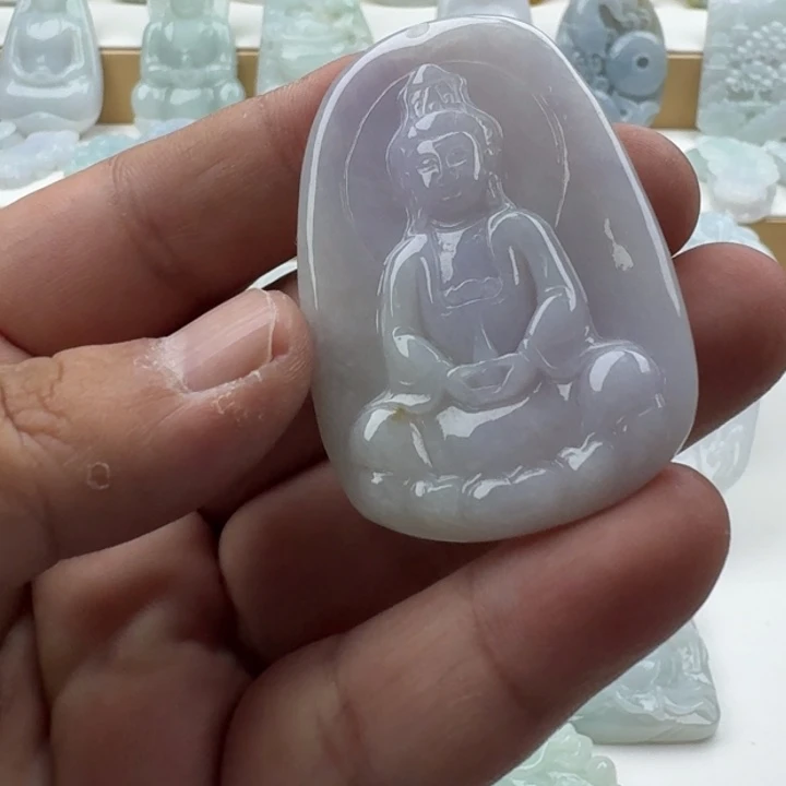 翡翠未镶嵌颈饰天然缅甸A货翡翠