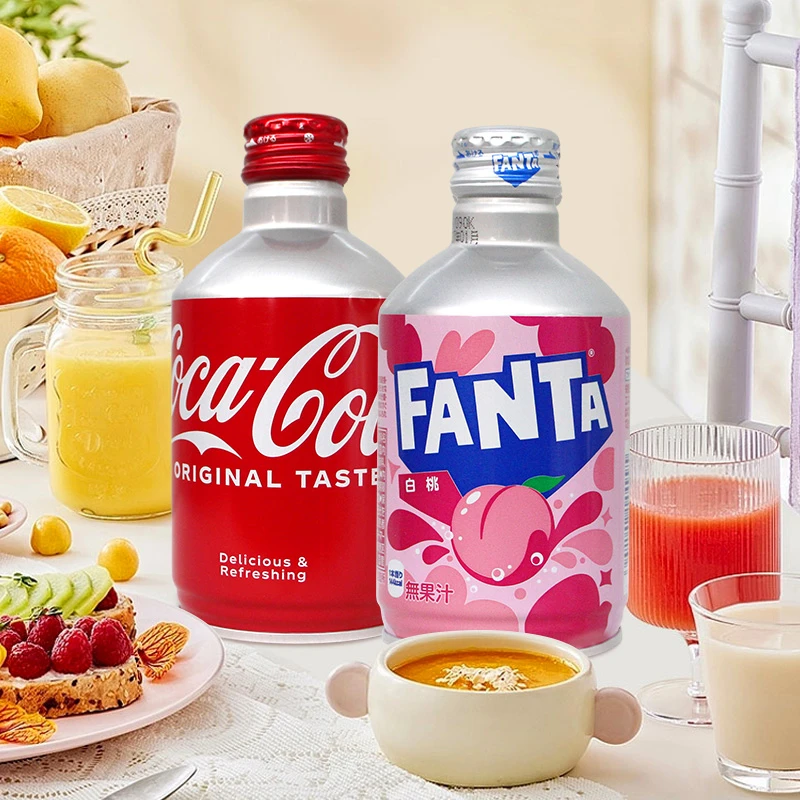 (拍4瓶包邮)日本进口可口可乐罐装汽水碳酸饮料300ml