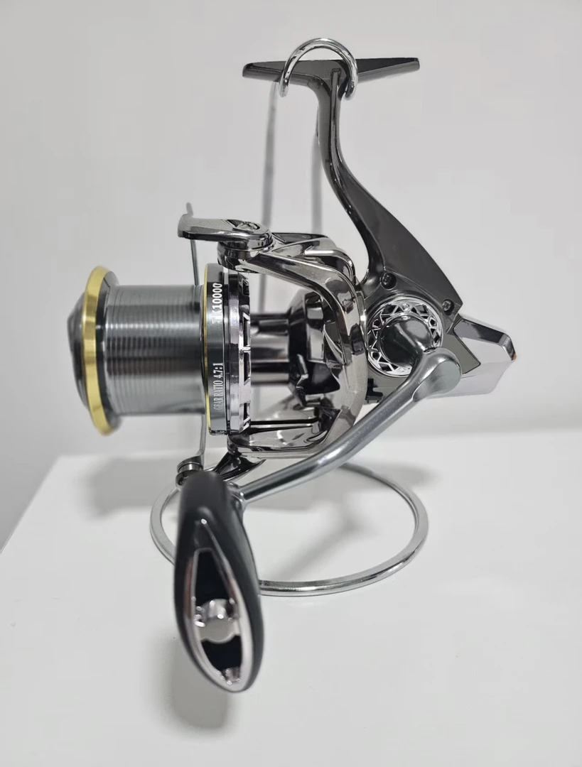 纺车轮无间隙金属密封防水斜口打黑锚鱼远投轮鱼线轮