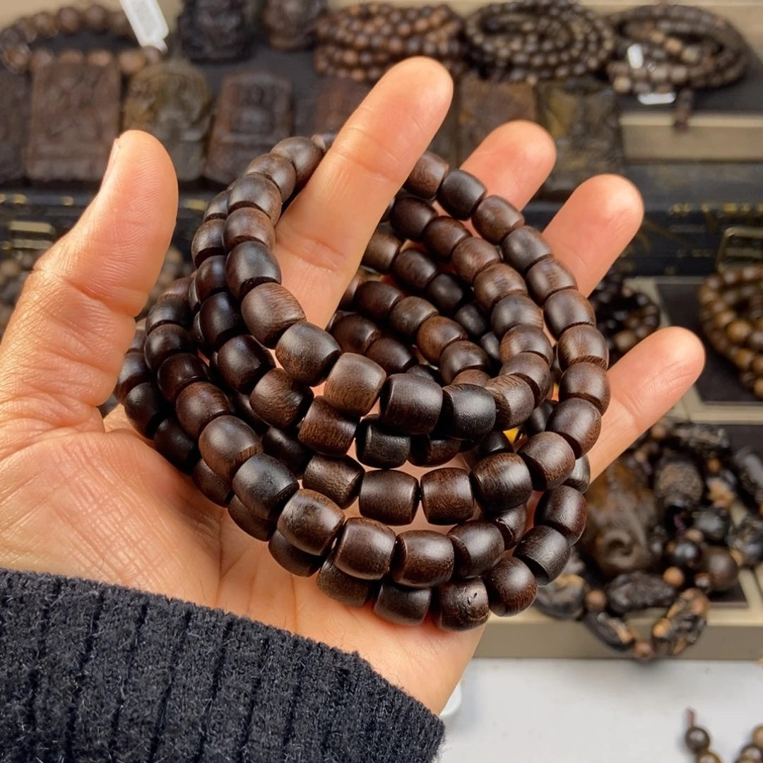 沉香手串乒*越南芽庄白棋老料