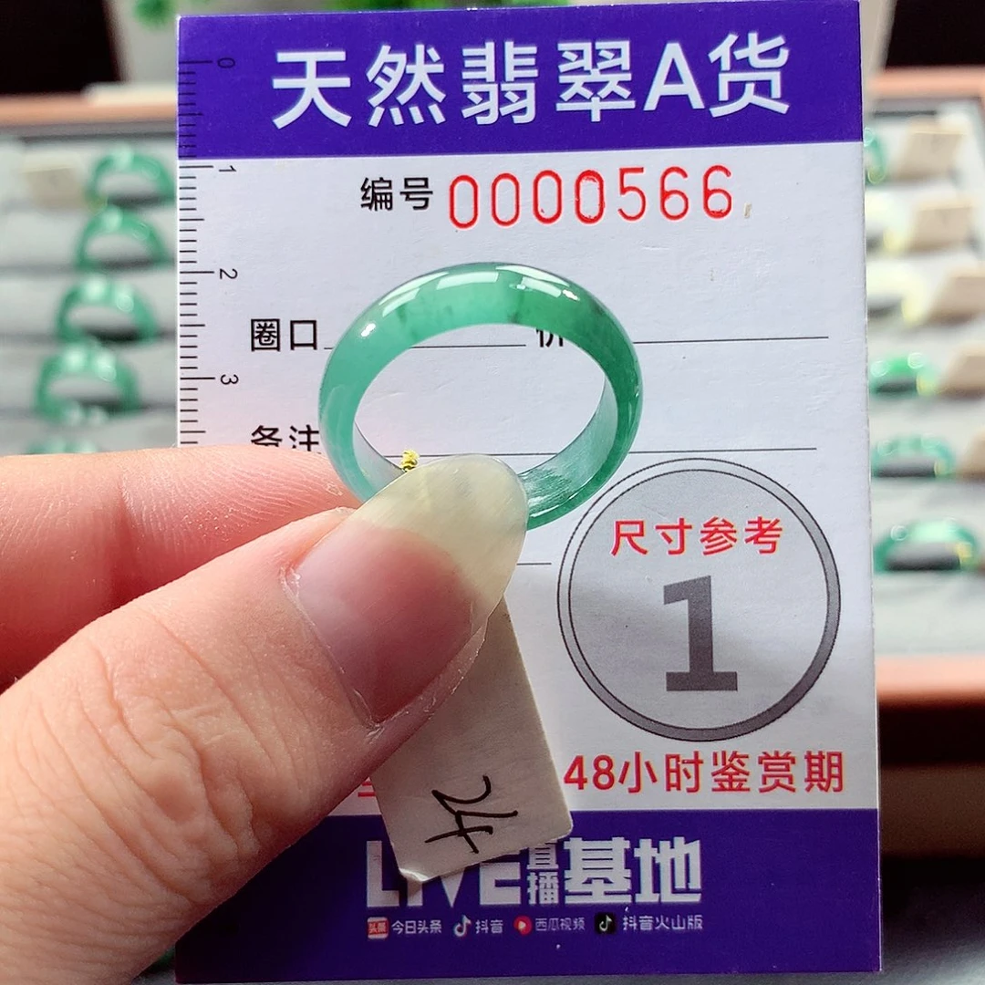 未镶嵌戒指翡翠24号