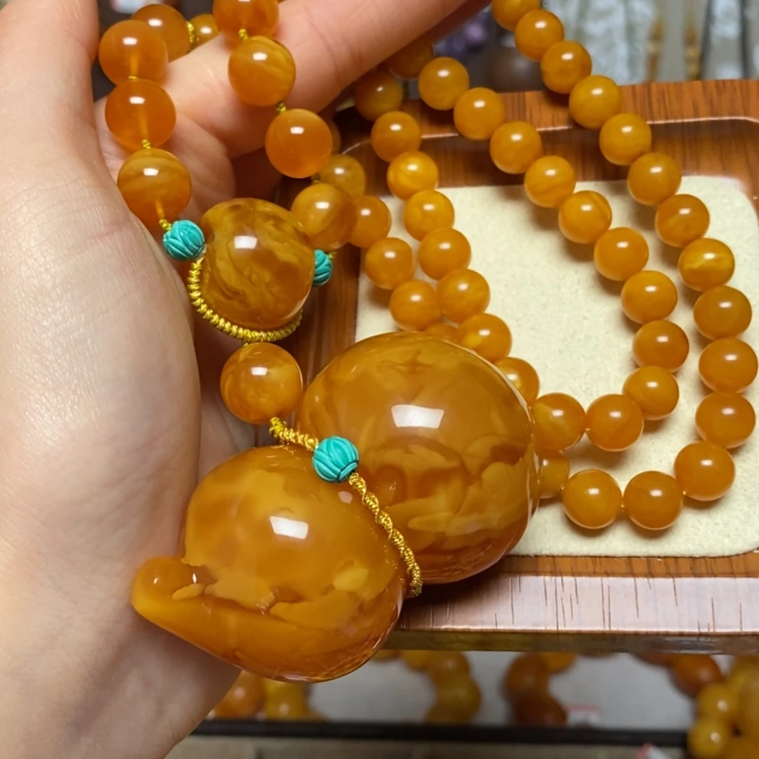 【闪购商品】蜜蜡颈饰未镶嵌项链