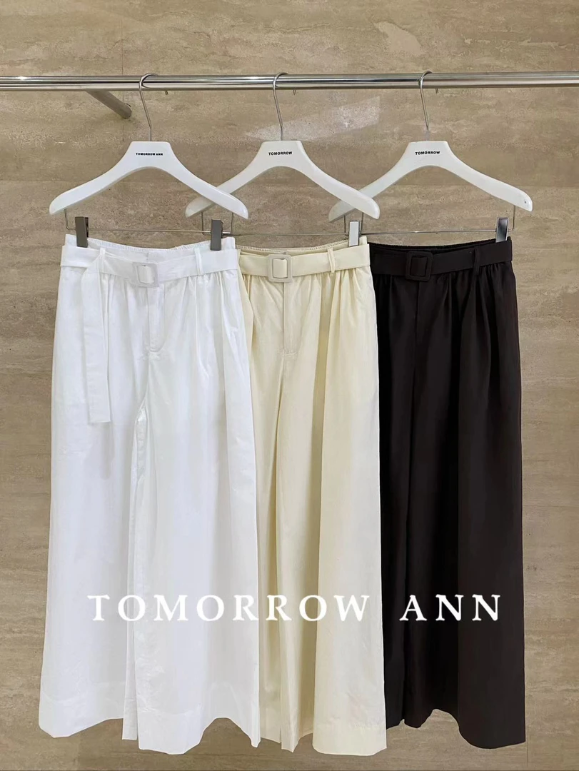 福秒-高质感的！压褶腰带款阔腿休闲裤（TM11360#）TM