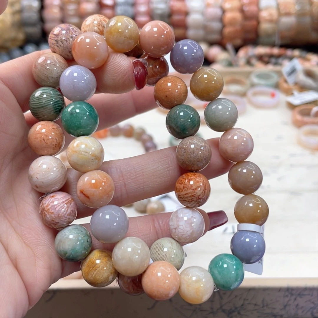 硅化珊瑚（珊瑚玉）手链未镶嵌坏**哥163