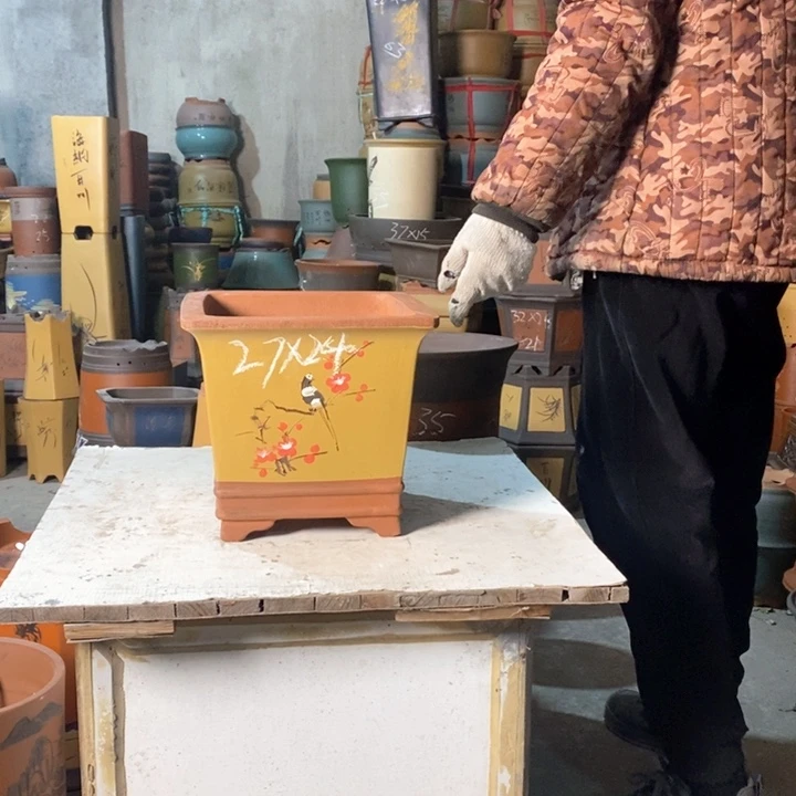 紫砂花盆紫砂花盆