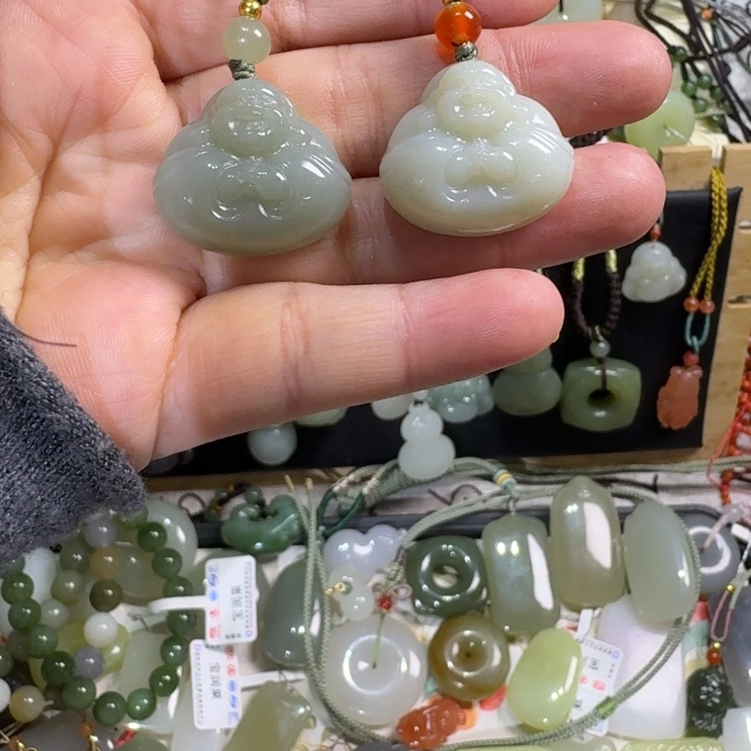 和田玉未镶嵌吊坠(不含链)任选一个