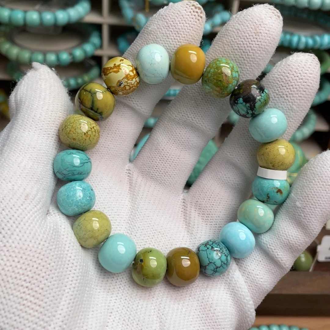 绿松石未镶嵌半山霞老型单圈10