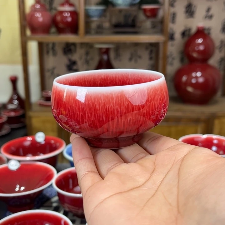 景德镇陶瓷浅行窑禅定杯