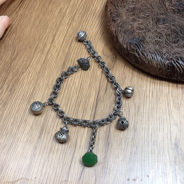 925银戒指 银戒指时尚百搭复古个性做旧民族风