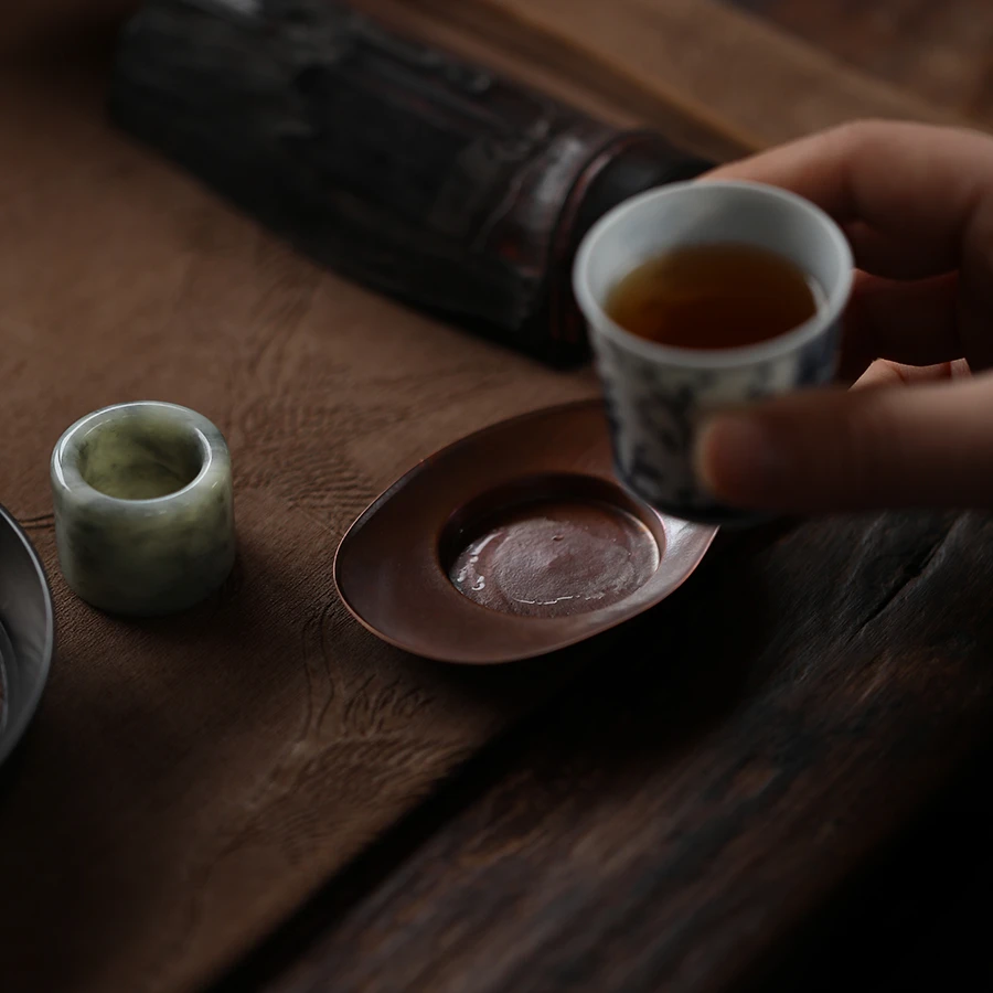 素璞铜盏座  （己宽堂）