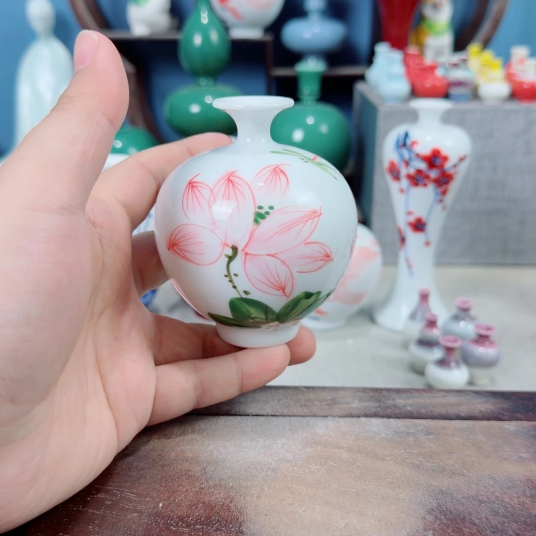 陶瓷手工小花器摆件