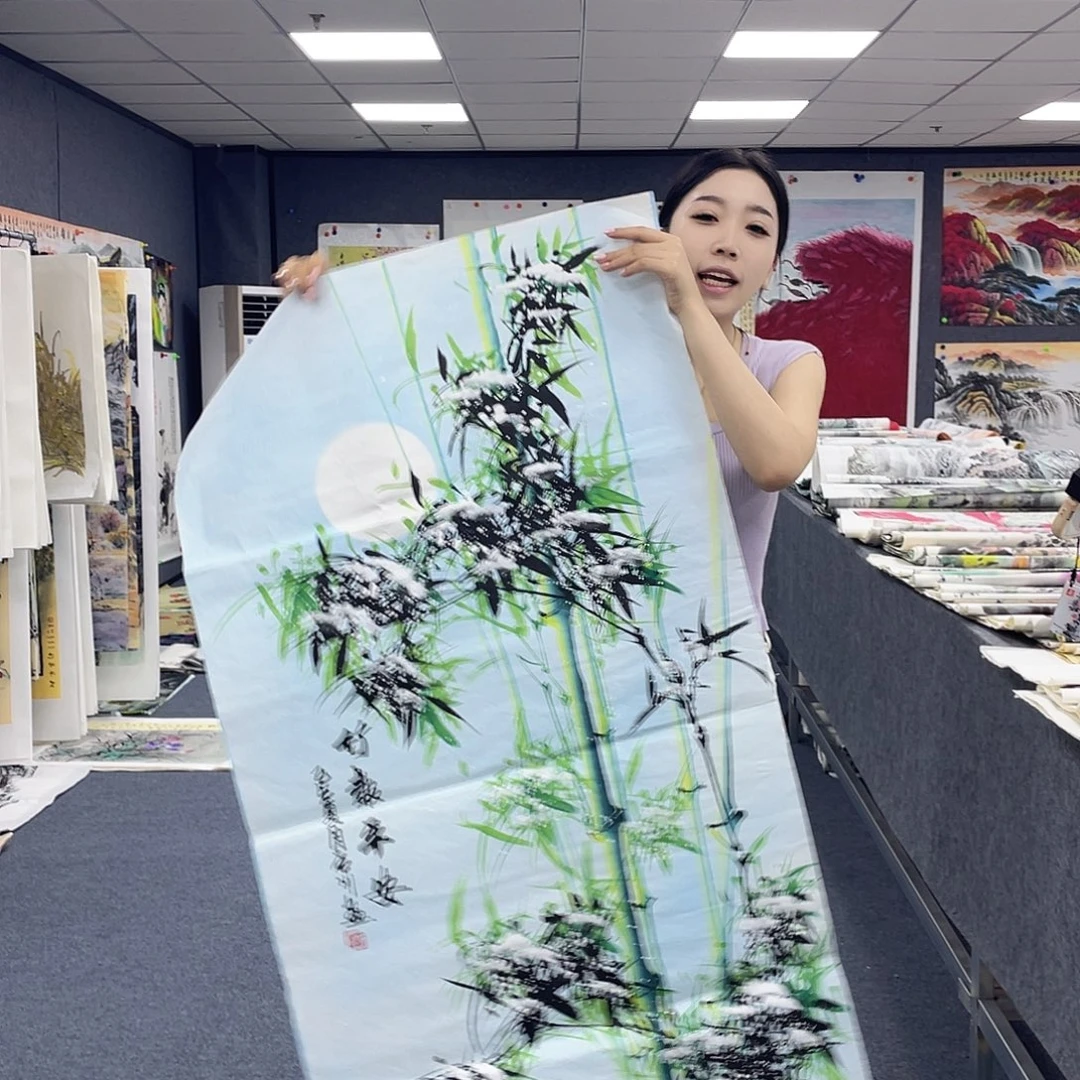 国画作品小姐姐放漏…