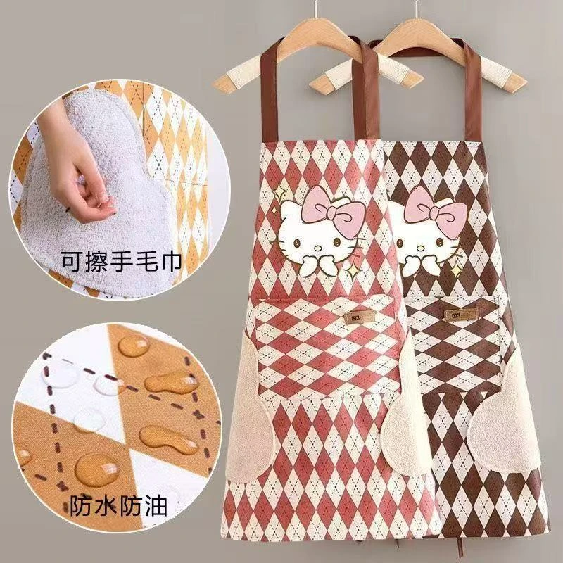 【到手二件】新款围裙防污防水免清洗时尚可爱无袖工作服厨房