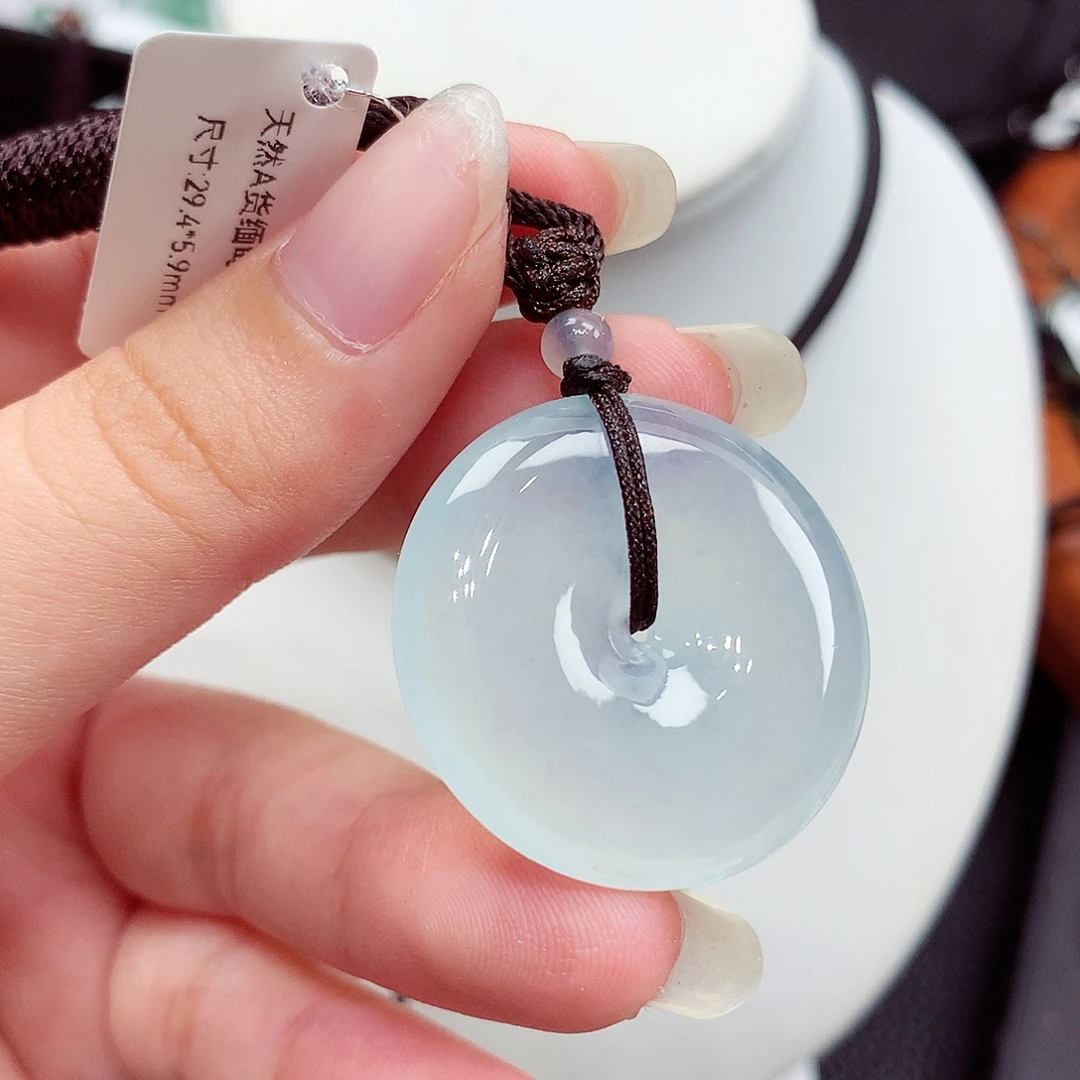 翡翠未镶嵌颈饰翡翠80，29.4/5.9