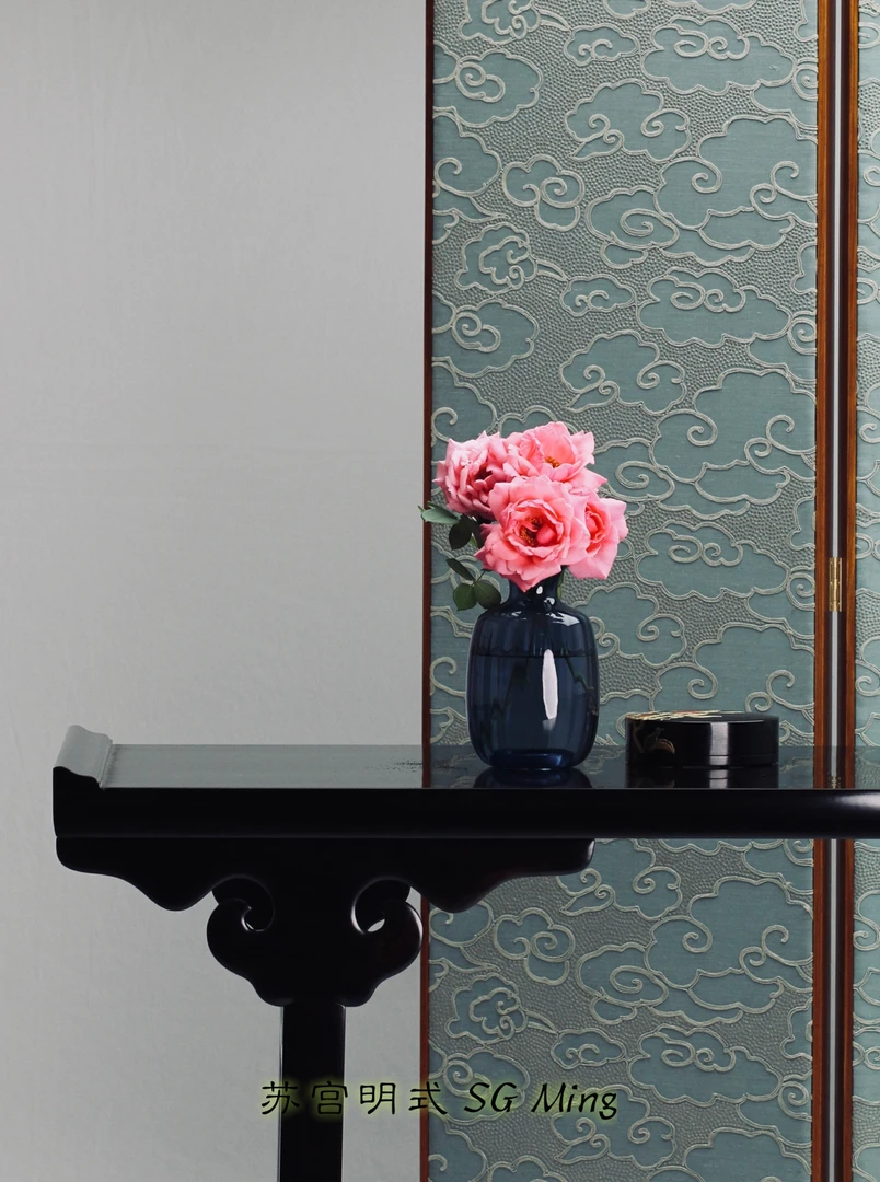 条案 拆解式云纹翘头案