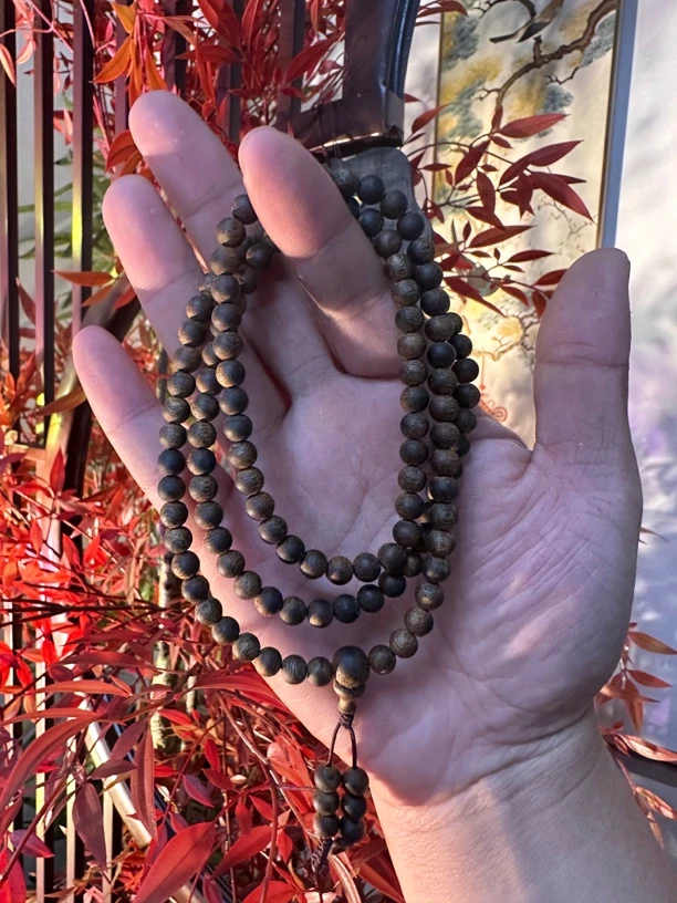 沉香海南乌身圆叶05多圈棋楠沉香老料留香三代人高货多样性发一条