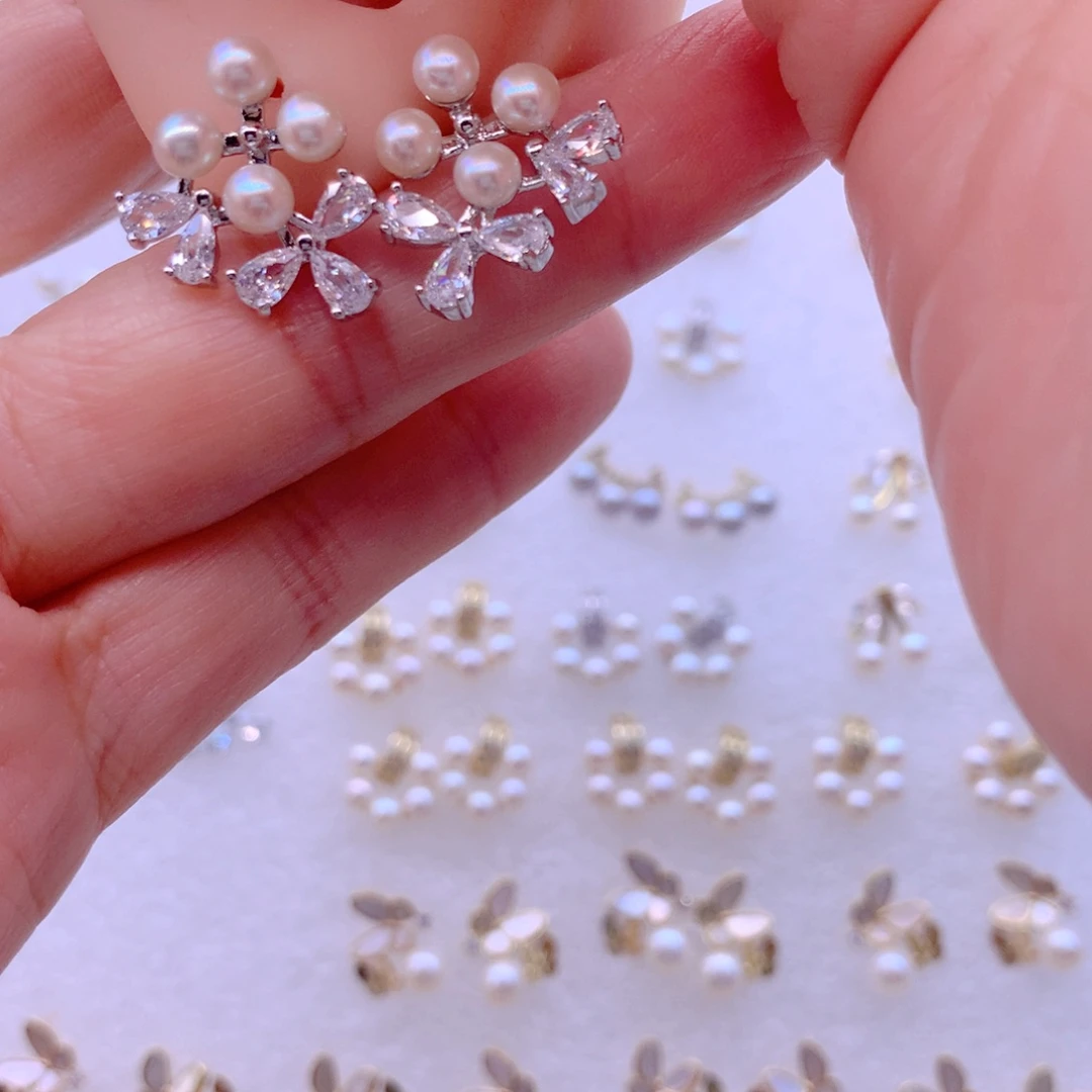 耳饰合金淡水珍珠