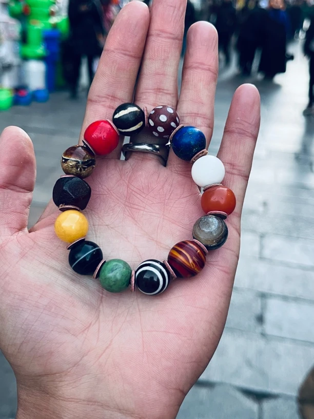 合成金属手链 菩提多宝手串颗颗精品