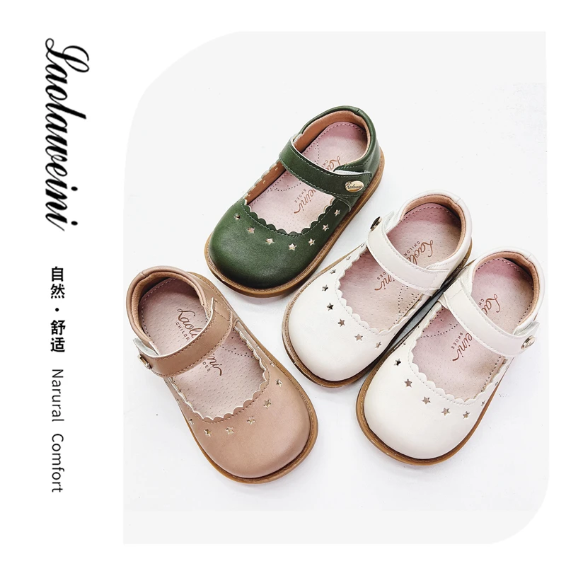 儿童鞋春秋季新款软底防滑公主皮鞋LLWN509