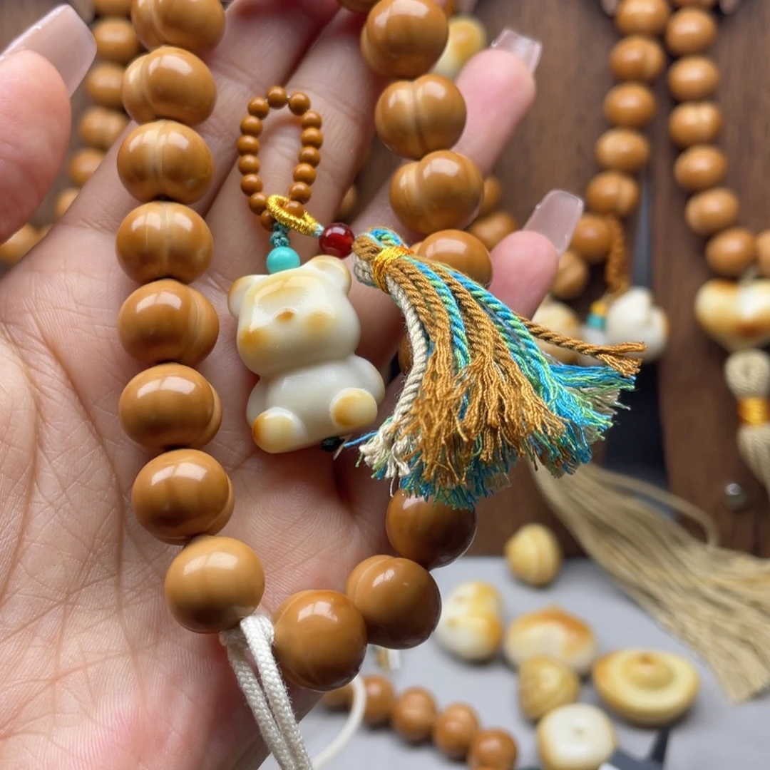 知***。猴头核桃吊坠全品无暇毕业级爱心屁桃➕配饰13.8尺寸