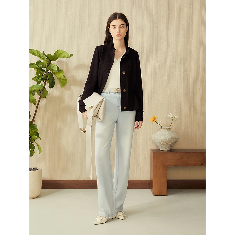 【美拉德】YINER音儿专选2025春季新款风衣收腰短款外套8C65107066