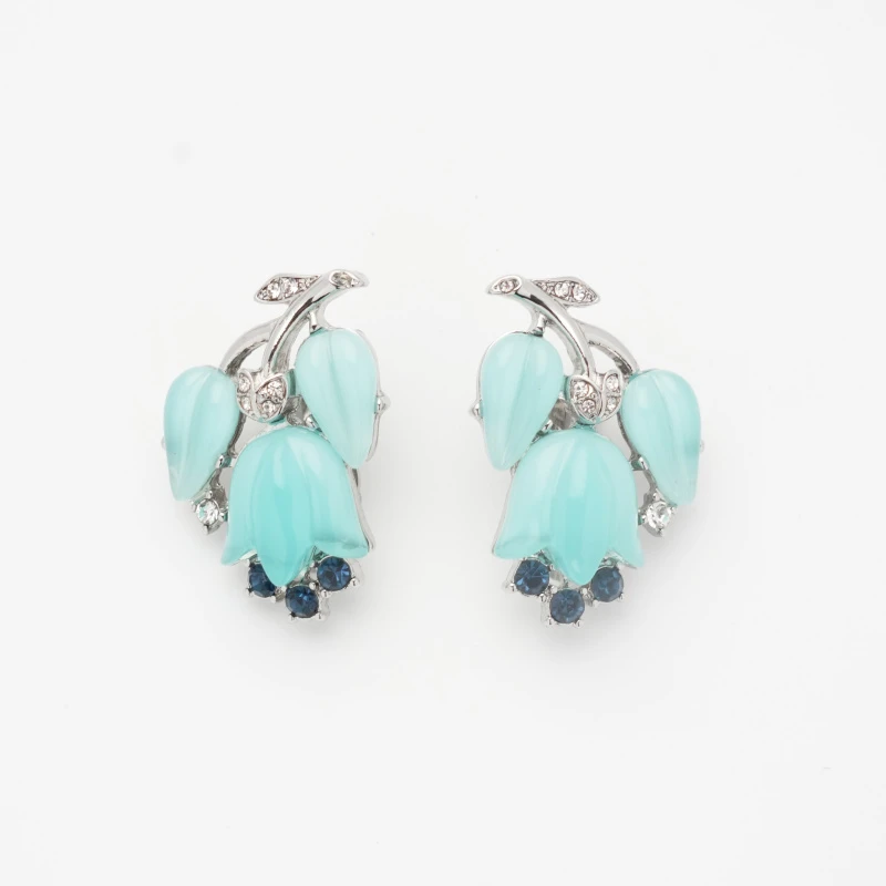 铜合金合成锆石耳饰   YFH耳饰BE1000012