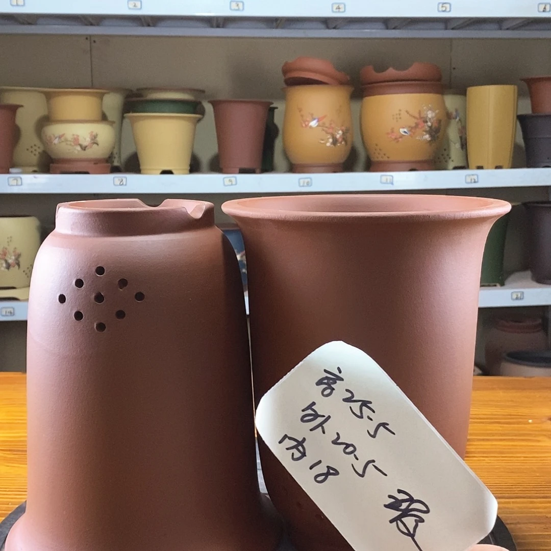 紫砂花盆紫砂兰花盆10