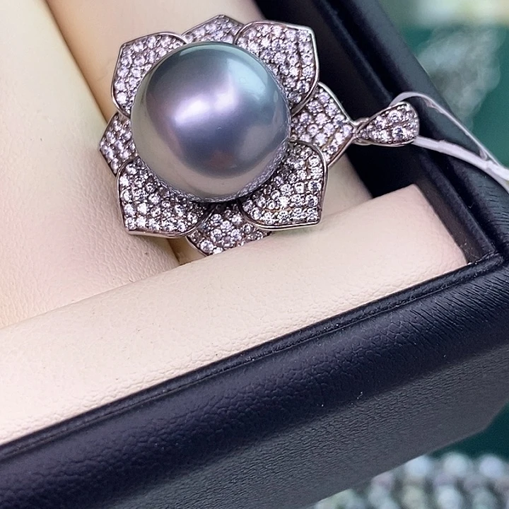 颈饰银S925镶嵌海水珍珠